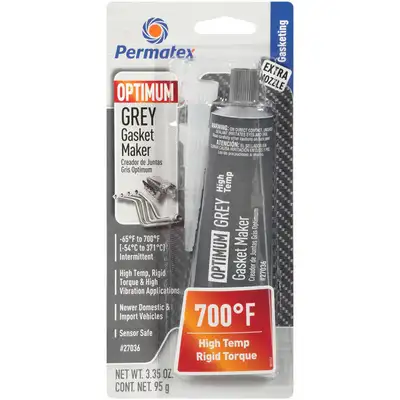 Permatex Optimum Easy Disassembly Grey Rtv Silicone Gasket Maker Max Torque 3oz Tube