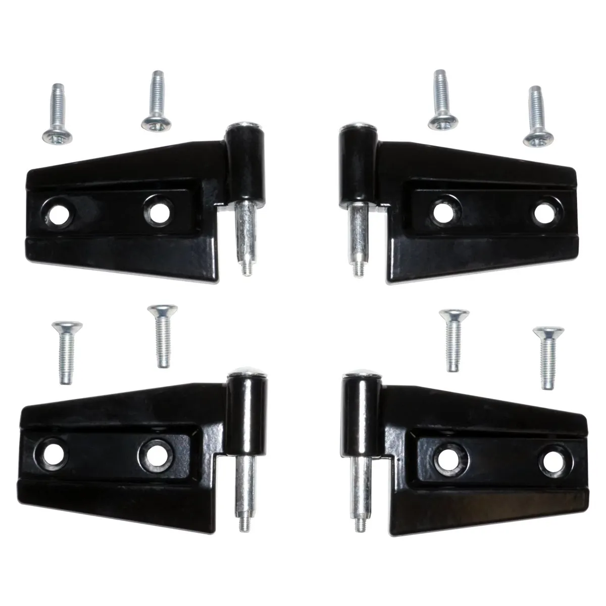 Crown Automotive Jeep Replacement Black Door Hinge Kit Black Primer Door Hinge Set (Door Side);includes 2 Left And 2 Right Hinges And Hardware;hinges Work For Upper or Lower Position of Front or Rear Doors;