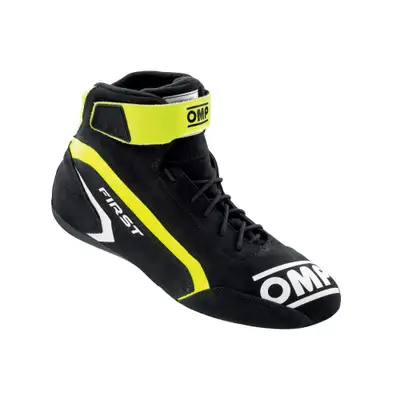 OMP Racing INC First Shoes My2021 Anthr Acite/Fluo Yellow Tg. 43