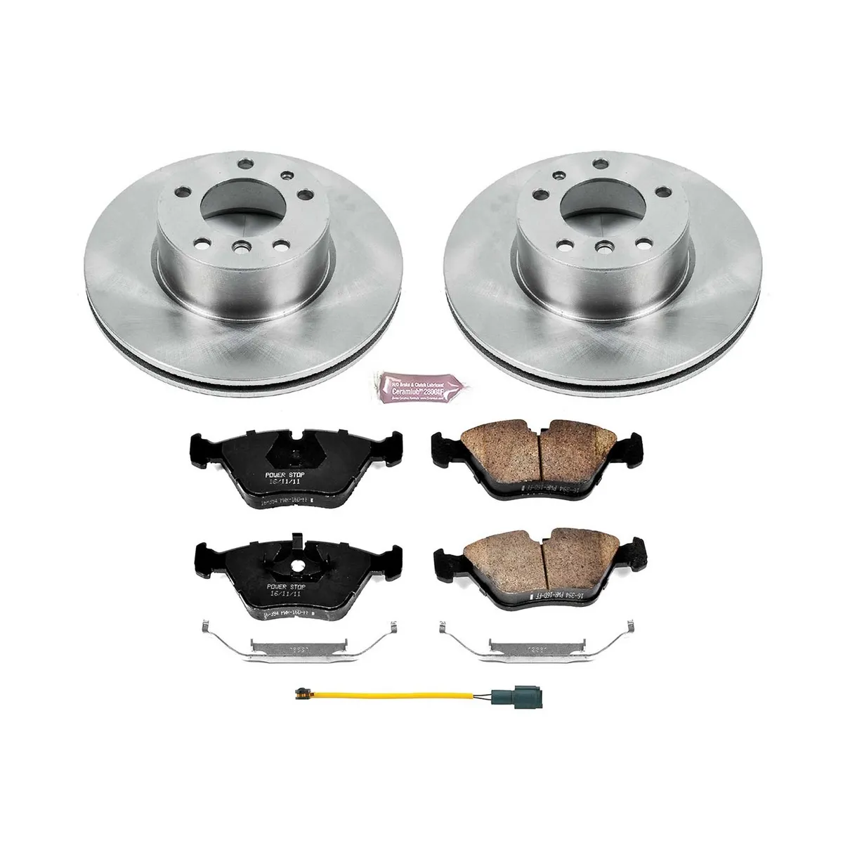 Z17 Direct Replacement Kit: Rotors; Ceramic Pads W/Hardware; Pad Sensors product image