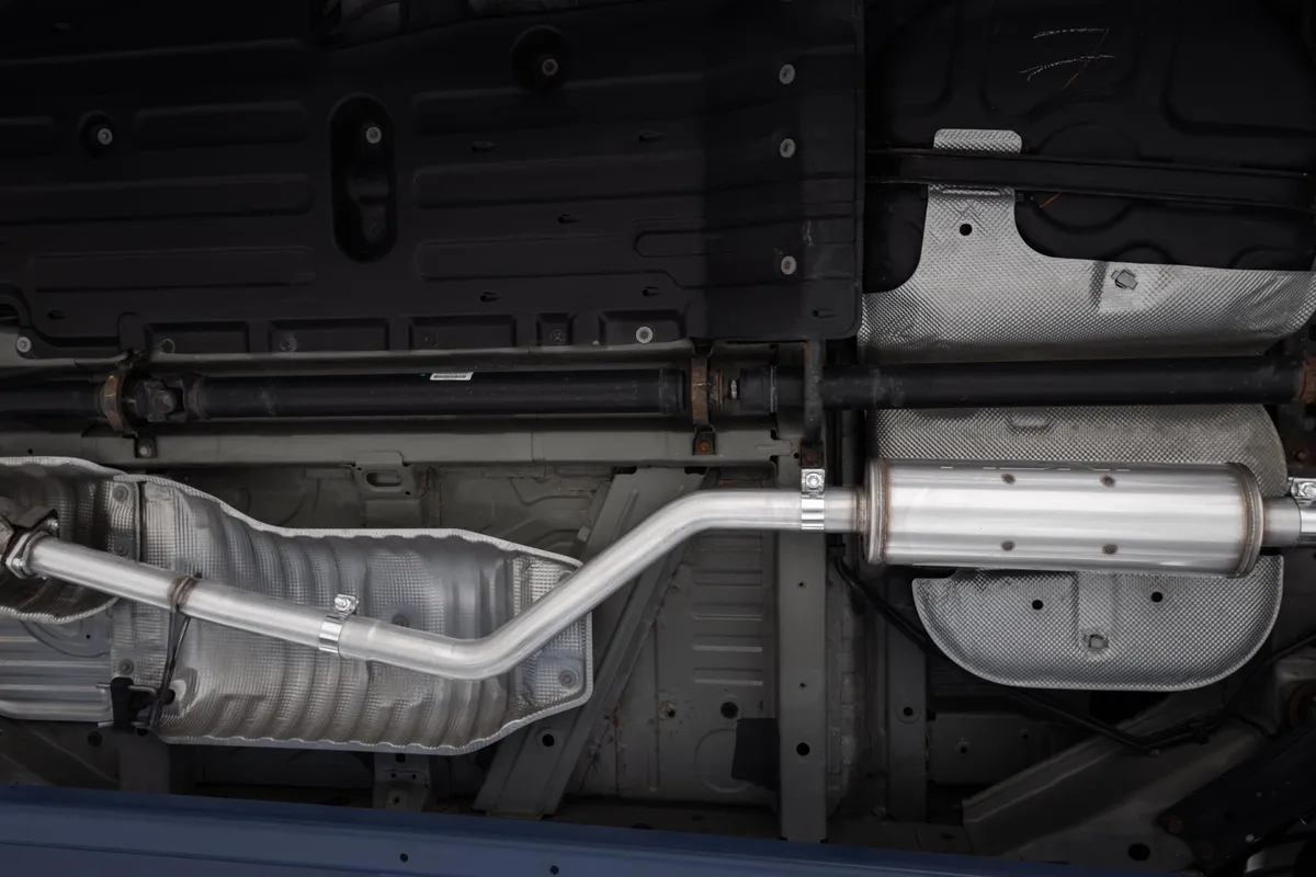 Armor Lite Cat Back Performance Exhaust System; 2.5 in.; Aluminized Steel; Single Side; product image