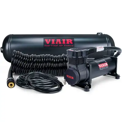 Viair 485c Stealth Black Gen 2 Onboard Air System (12v 200 PSI Compressor 2.5 Gal Tank)