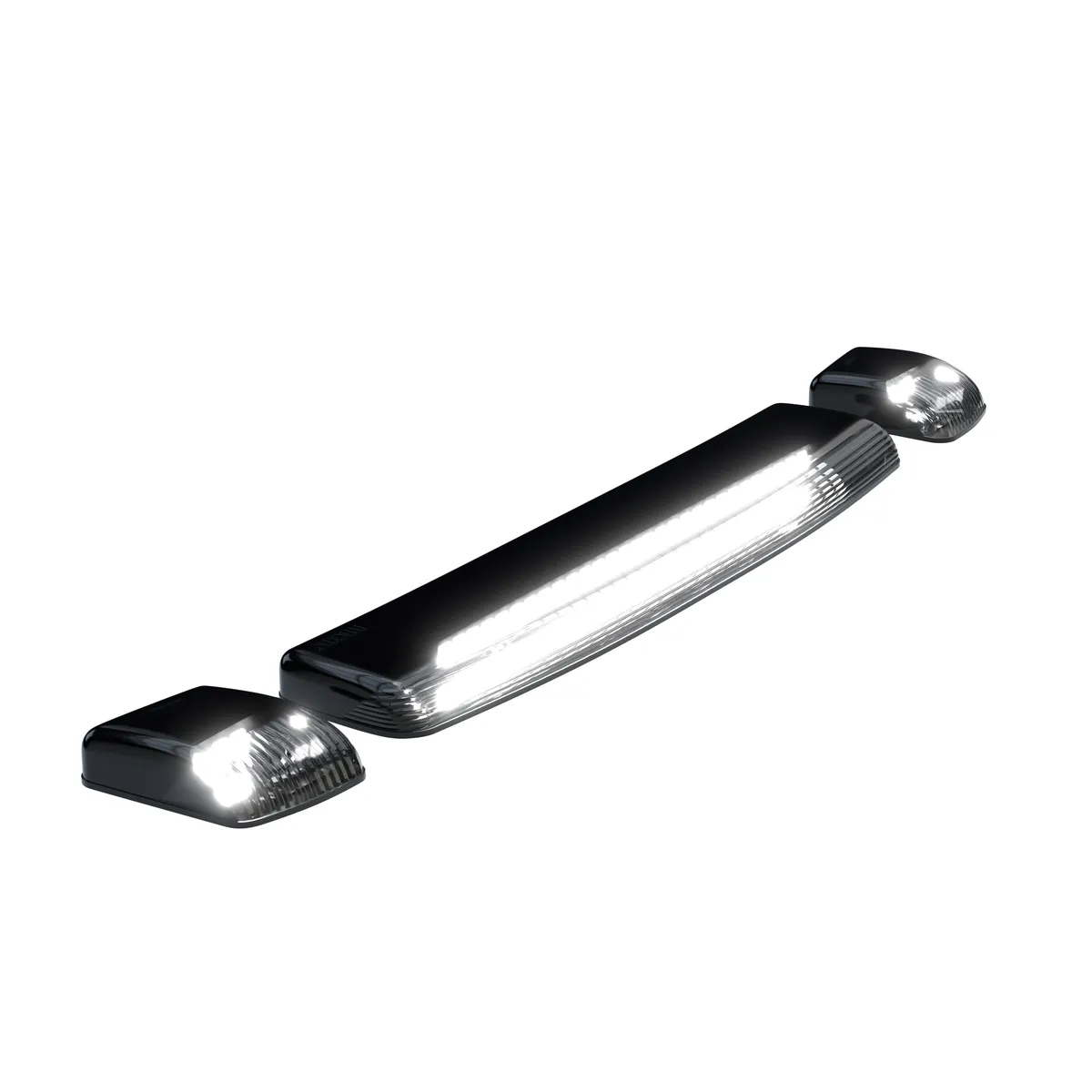 GMC and Chevy 15-19 3rd GEN Body Style Heavy-Duty 3-Piece Set Smoked Cab Roof Light Kit with White and Amber Strobe product image