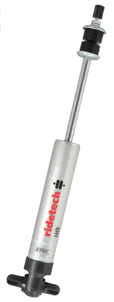 Ridetech Rear HQ Shock Absorber W/ 8.35 Inch Stroke W/ Narrow T-Bar/Stud Mounting 1 Rebound Adjustable Shock 12.55 Inch X 20.9 Inch W/ A 16.5 -17.5 Inch Ride Height Ridetech