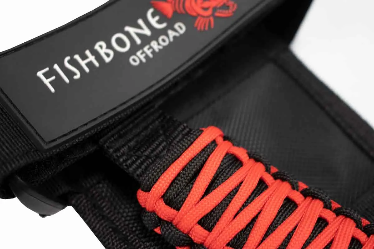 Fishbone Offroad FB55280 Red Paracord Grab Handles w/ Three Straps FB55280 product image
