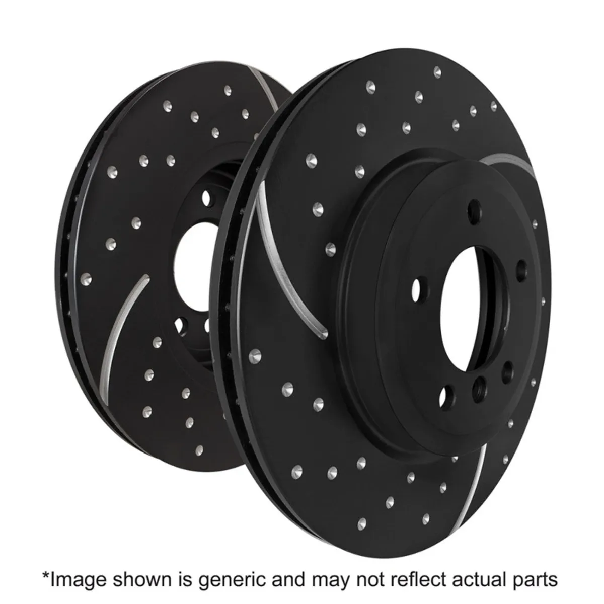 3GD Series Sport Slotted Rotor Set; Front; For FMSI Pad No. D2179; Vented; 6 Bolt Holes; 378mm Dia.; 68mm Height; 30mm Thick; 78.4mm Center Hole Dia.; product image