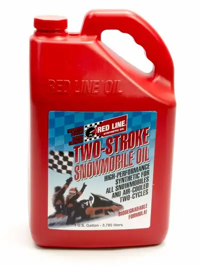 Red Line Oil Snowmobile Oil Two Stroke Synthetic 1 Gallon Red Line Oil