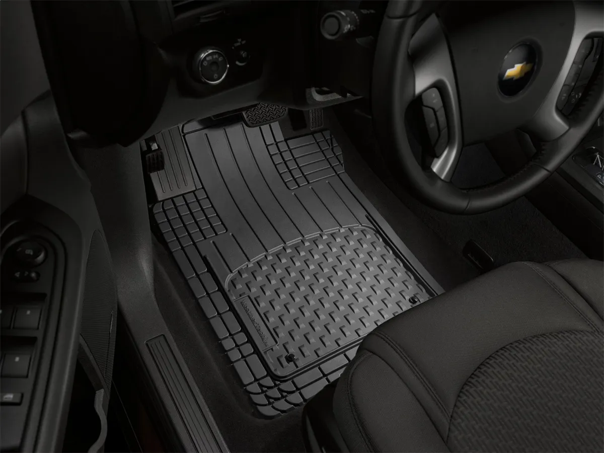 Universal All Vehicle Mat; Front and Rear; Heavy Duty; Black; product image