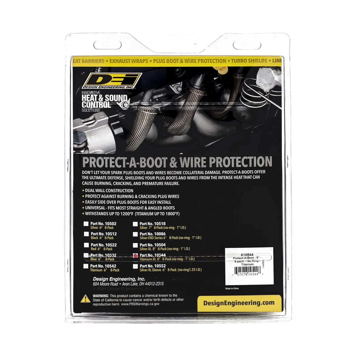 DEI 10544 Titanium Protect-A-Boot XL Ringless 8 8-Pack 010544 product image