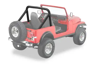 Bestop Jeep Sport Bar Covers For Jeep 1980-1983 CJ5 Black Denim Bestop