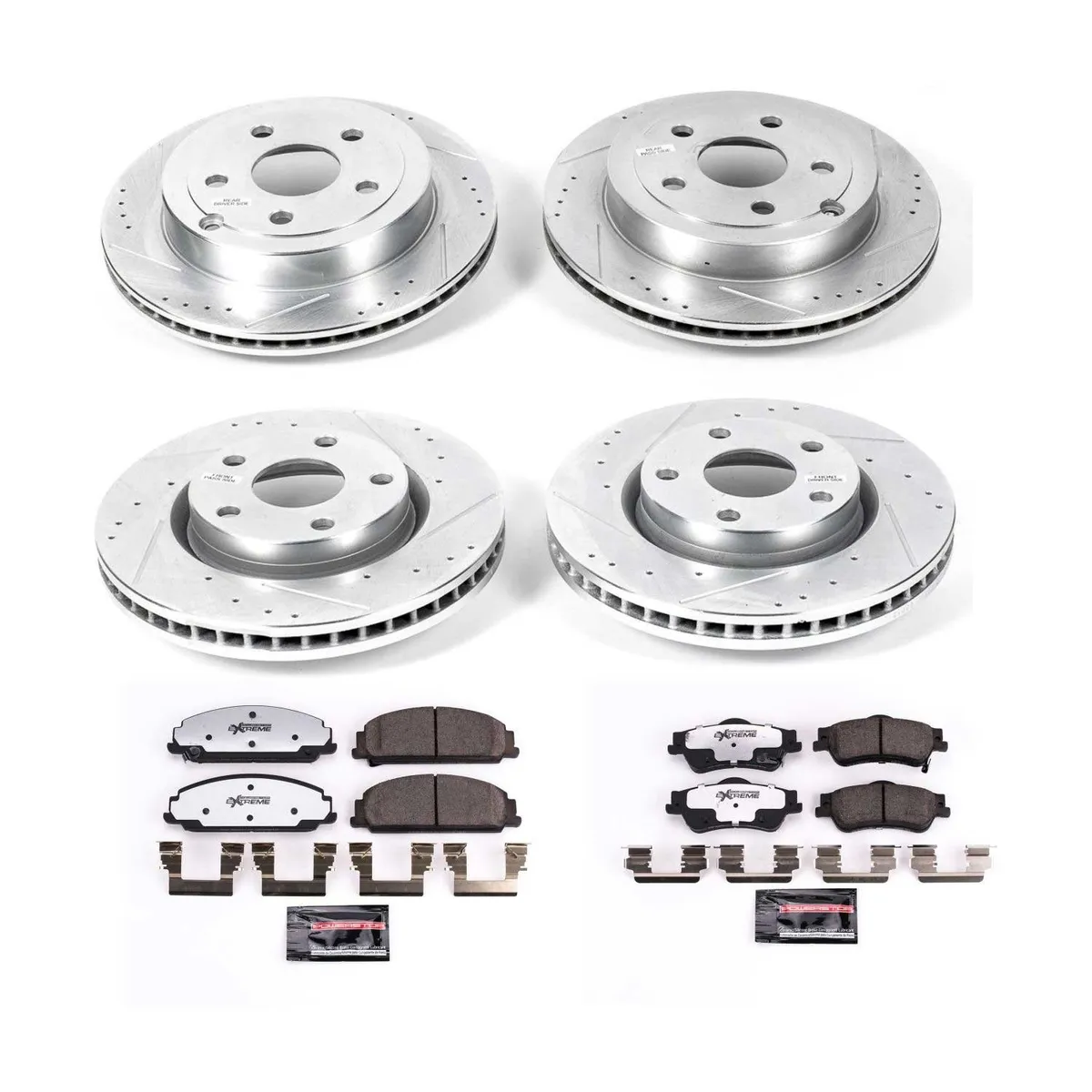 Z26 Street Warrior Upgrade Kit: Drilled/Slotted Rotors; Carbon-Fiber Ceramic Pads W/Hardware product image