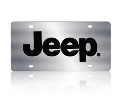 Eurosport Daytona Jeep Stainless Steel License Plate