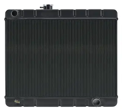 COLD-CASE Radiators 66-67 GTO Without AC Manual Aluminum Radiator Black Night Rider Series Cold Case Radiators