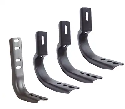 Go Rhino Go Rhino 6840406 - OE Xtreme Wheel to Wheel Side Steps - Mounting Brackets Only - Black Powder Coat