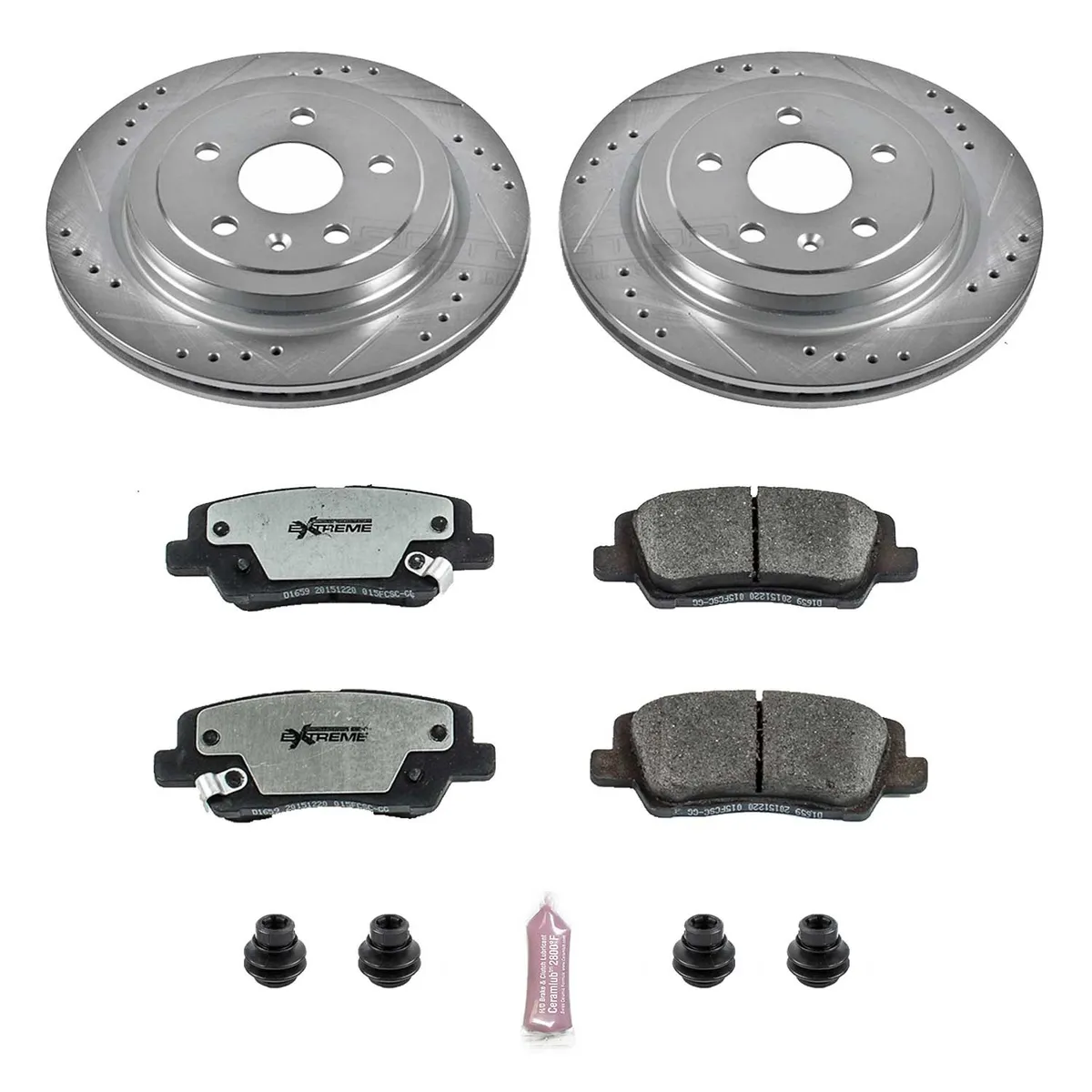Z26 Street Warrior Upgrade Kit: Drilled/Slotted Rotors; Carbon-Fiber Ceramic Pads W/Hardware product image