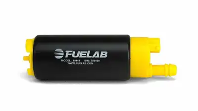 Fuelab High Output In Tank Electric Fuel Pump 340LPH Inlet Offset from Outlet FUELAB