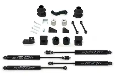 Fabtech Basic Lift System w/Shocks; 3 in. Lift; w/Stealth Monotube Shocks;