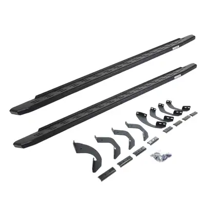 Go Rhino Go Rhino 69643687T - RB30 Running Boards with Mounting Bracket Kit - Protective Bedliner Coating