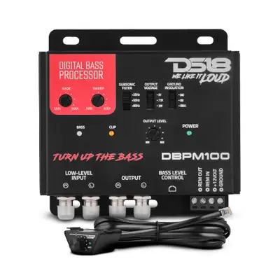 DS18 Digital Bass Processor 2-Channel Pre-Amp Input / Output