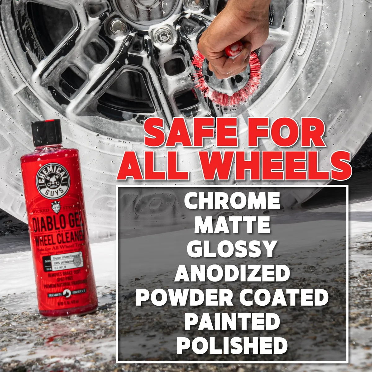 Diablo Gel Wheel & Rim Cleaner Concentrated Suspension Rim & Wheel Cleaner (1 Gal) product image