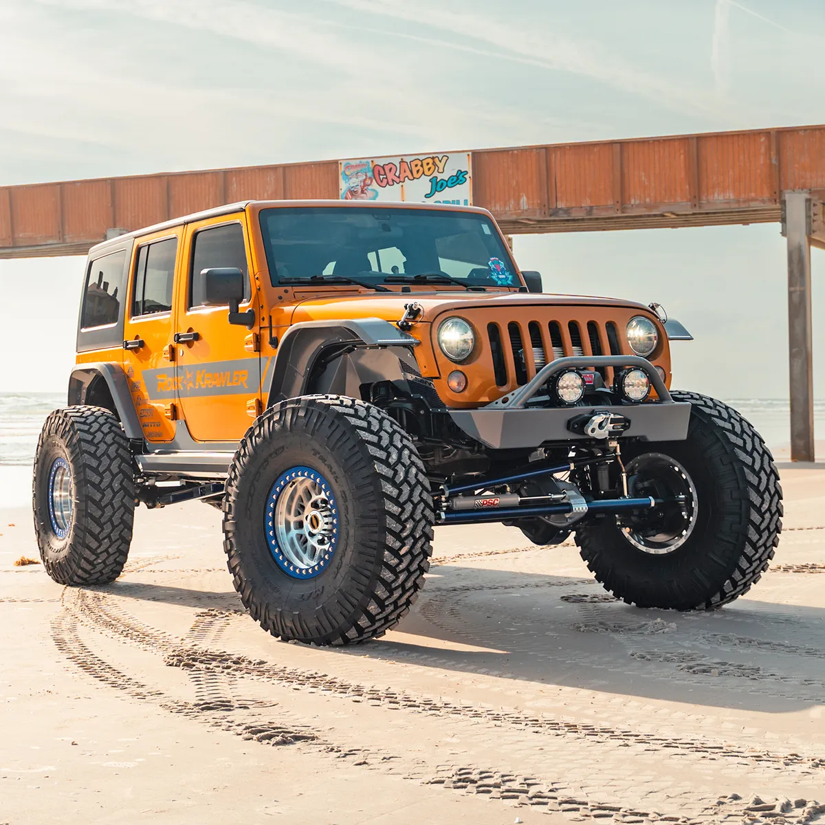 0718 Wrangler Krawler Lite Front Bumper With Hoop Raw product image
