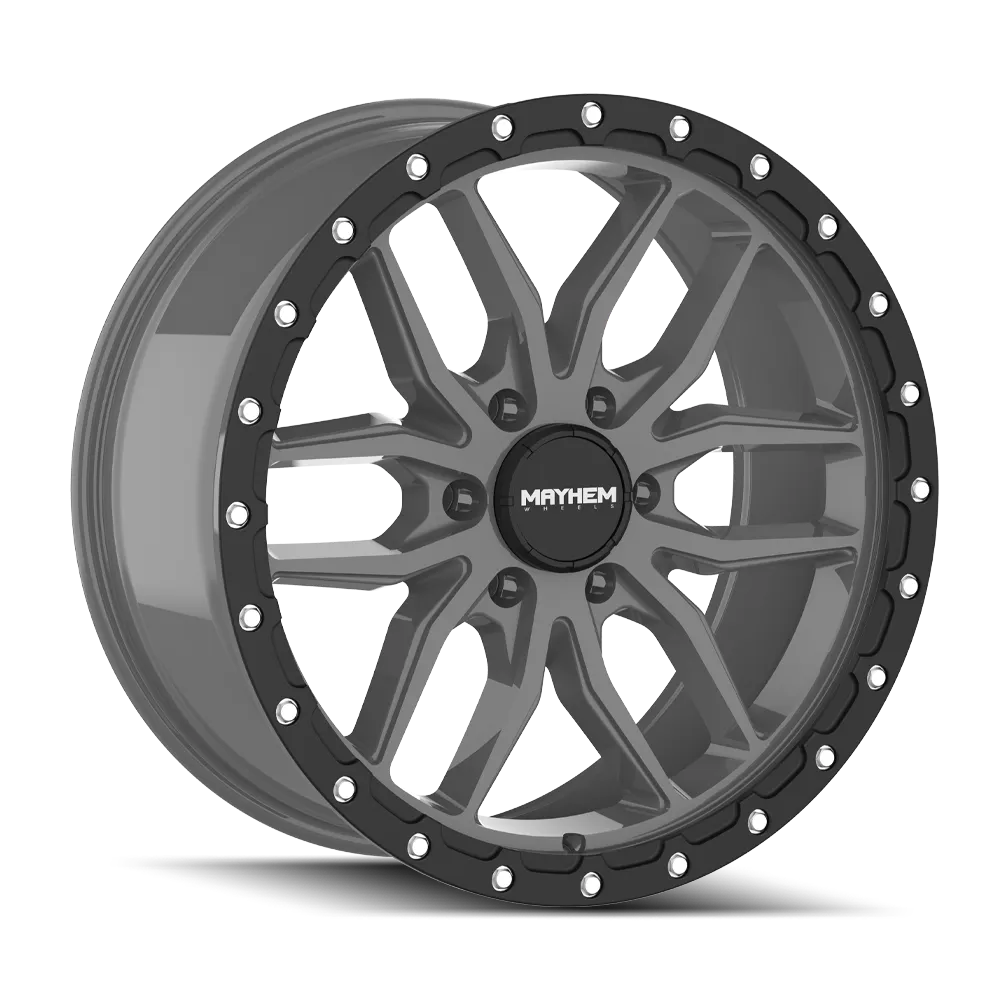 Mayhem Vector (8310) Matte Gunmetal Black Lip 20x9 6139.7 18mm 106mm