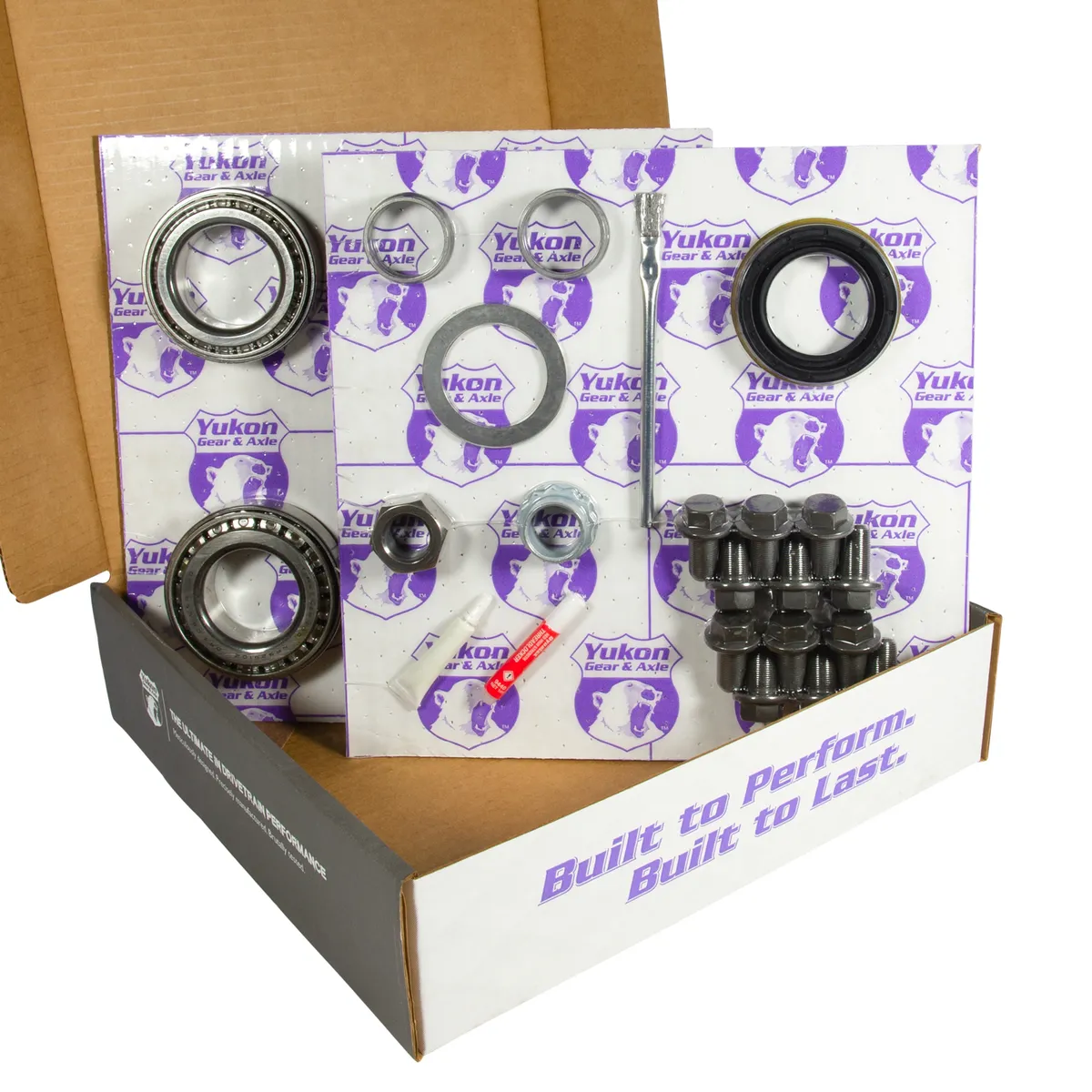 Zf 9.25 Inch Chy 3.55 Rear Ring & Pinion Install Kit Axle Bearings & Seal 9.25 Inch Zf Chy 3.55 Rear R&P Gear/ Install Kit Package W/ Ak 6410 '11-'19 RAM 1500 Yukon Gear product image