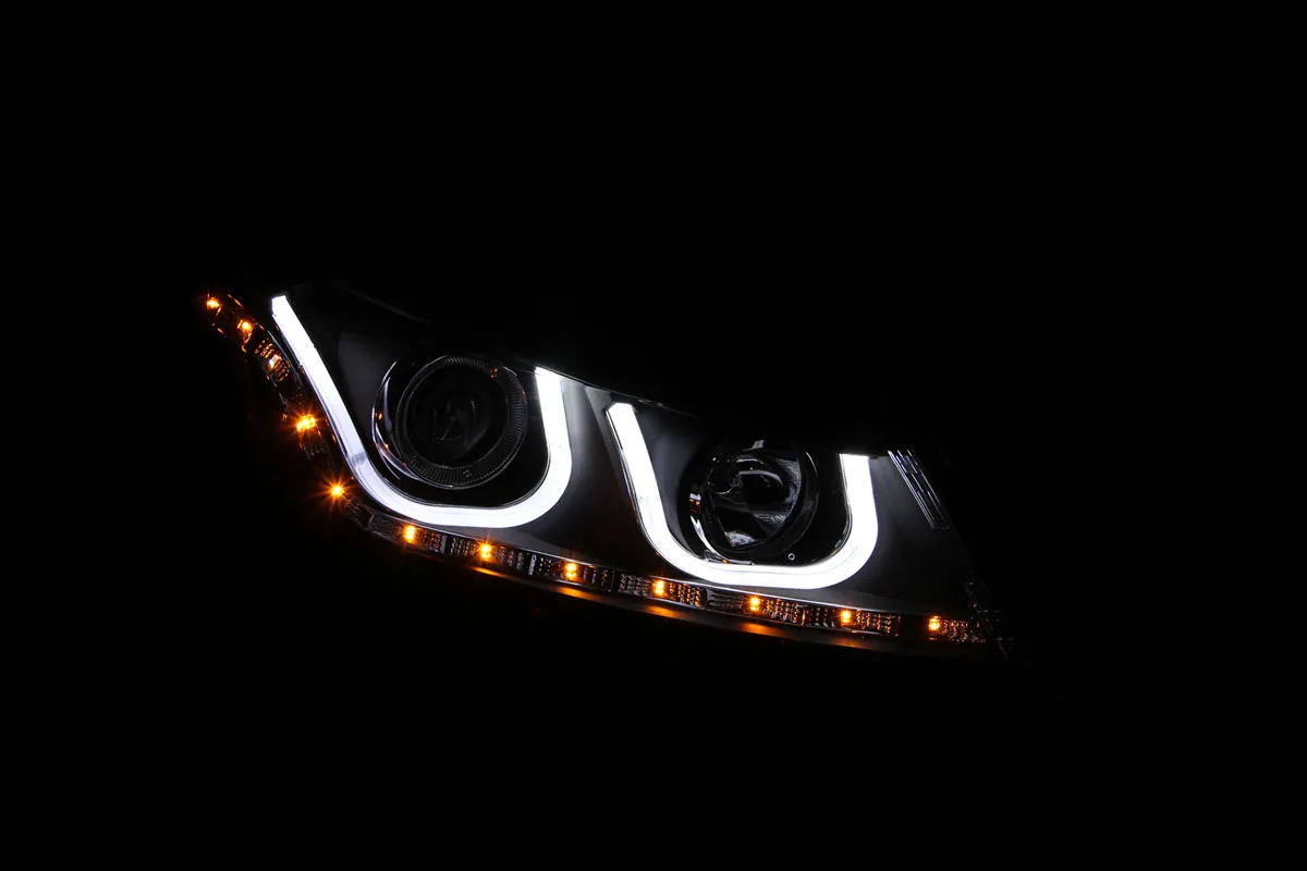 0812 Accord Projector Headlights W/Ubar Black Clear Driver/Passenger product image