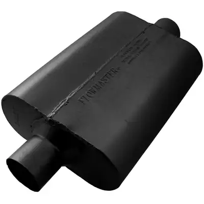 Flowmaster 40 Series Delta Flow Muffler 2.50in IN (C) / OUT (C): ea 16 Gauge Aluminized Steel