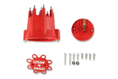 MSD Red Cap/Rotor Kit Incl Cap pn 8433 & Race Rotor pn 846