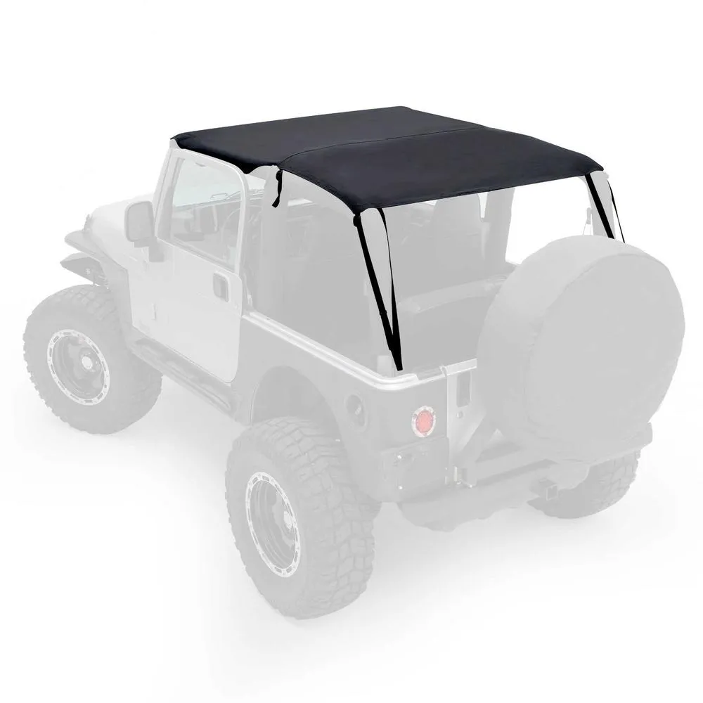Smittybilt 9706 Wrangler TJ Extended Top; Covers Front/Rear Seats; Black Diamond