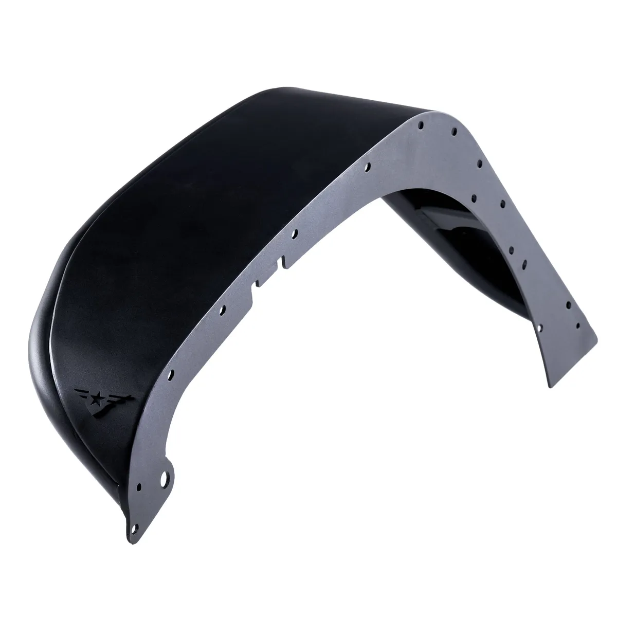 0718 Wrangler Jk/Jku Full Assault Black Aluminum Fender Kit Black Rear product image