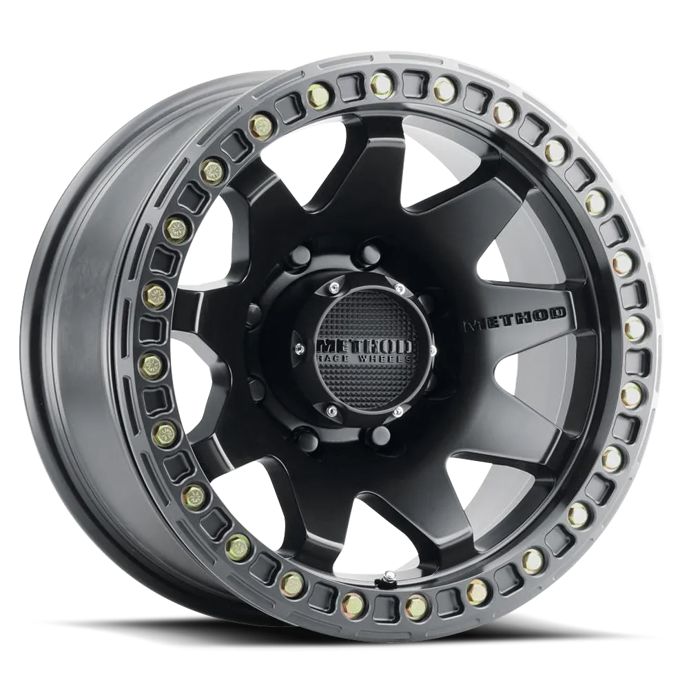 Aluminum Wheels 17x9 MR108 Bolt Pattern 8 On 165.1 Offset -44 Lip Size 0.63 Matte Black MB Method product image