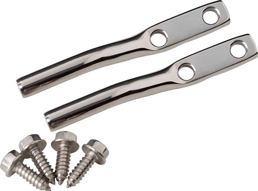 Jeep CJ/YJ Door Strap Kit For 76-95 Jeep CJ/YJ Polished Stainless Steel Kentrol product image