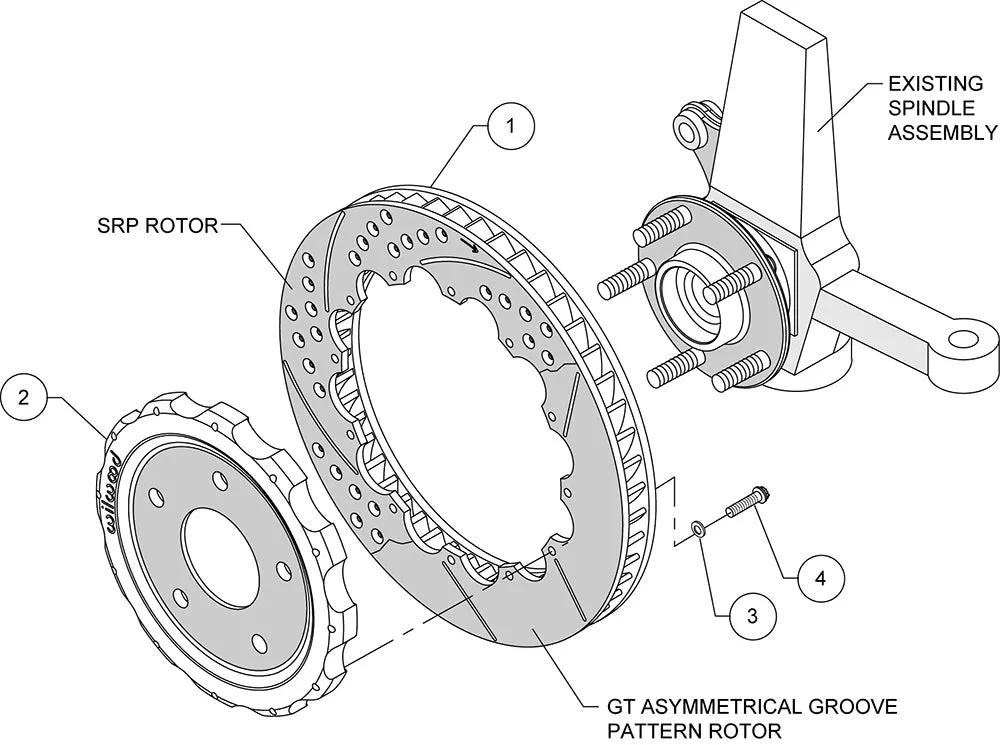 2006 - 2013 Chevrolet Promatrix Front Replacement Rotor Kit - 140-12496 product image