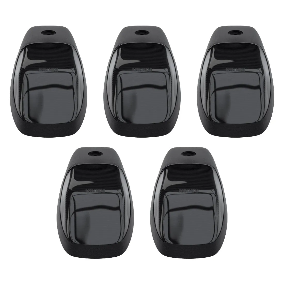 CAB LIGHTS Dodge 19-21 Heavy-Duty 2500 and 3500 5-Piece Set Clear Cab Roof Light Kit with White and Amber Ultra High-Power Strobe LEDs and White or Amber Running Light LEDs product image