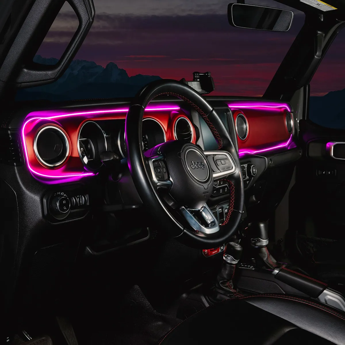 ORACLE Lighting 2018-2023 Jeep Wrangler JL/Gladiator JT Dynamic ColorSHIFT LED Interior Dash Board Kit product image