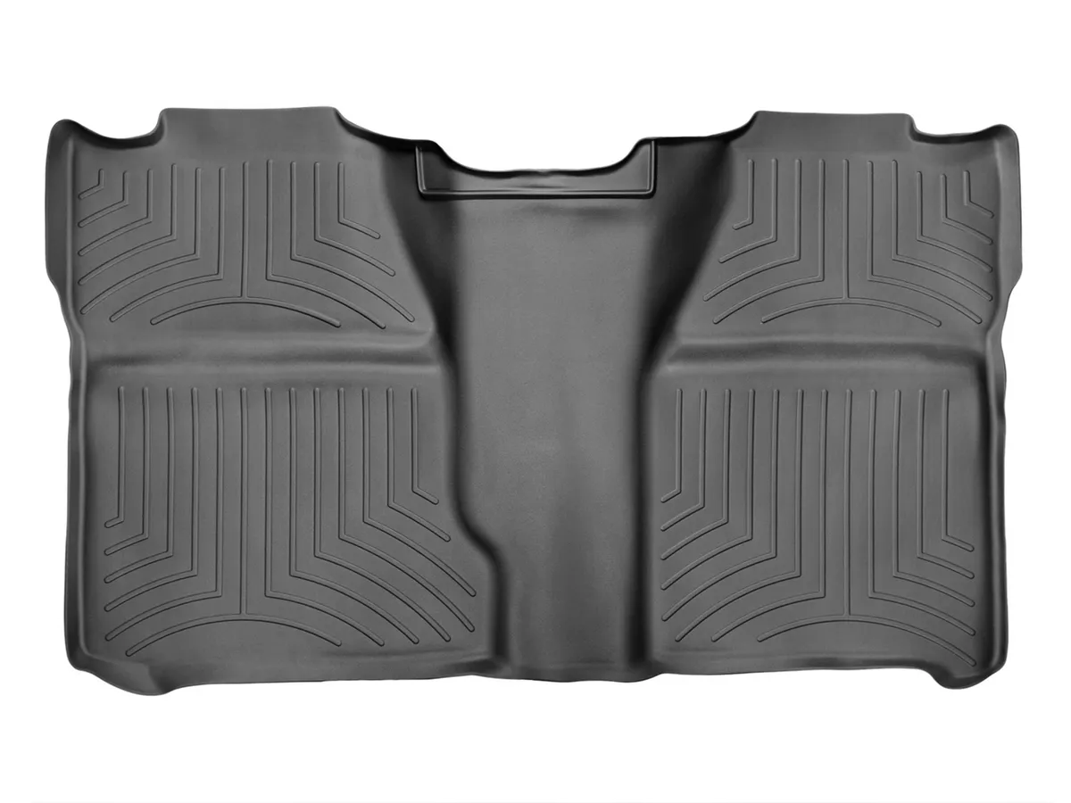2007 + Chevrolet Silverado Crew Cab Black Rear FloorLiner Available May 2007. / 2007 + GMC Sierra Crew Cab Black Rear FloorLiner Available May 2007 product image