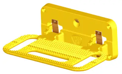 Carr CARR - 193017 - HD Mega Step; Hitch Mount; LED Step Surf; XP7 Safety Yellow; Single