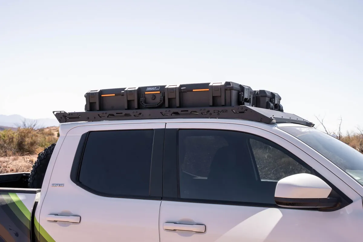 DV8 Offroad 2024-2025 Toyota Tacoma Double Cab Roof Rack - RRTT1-04 product image