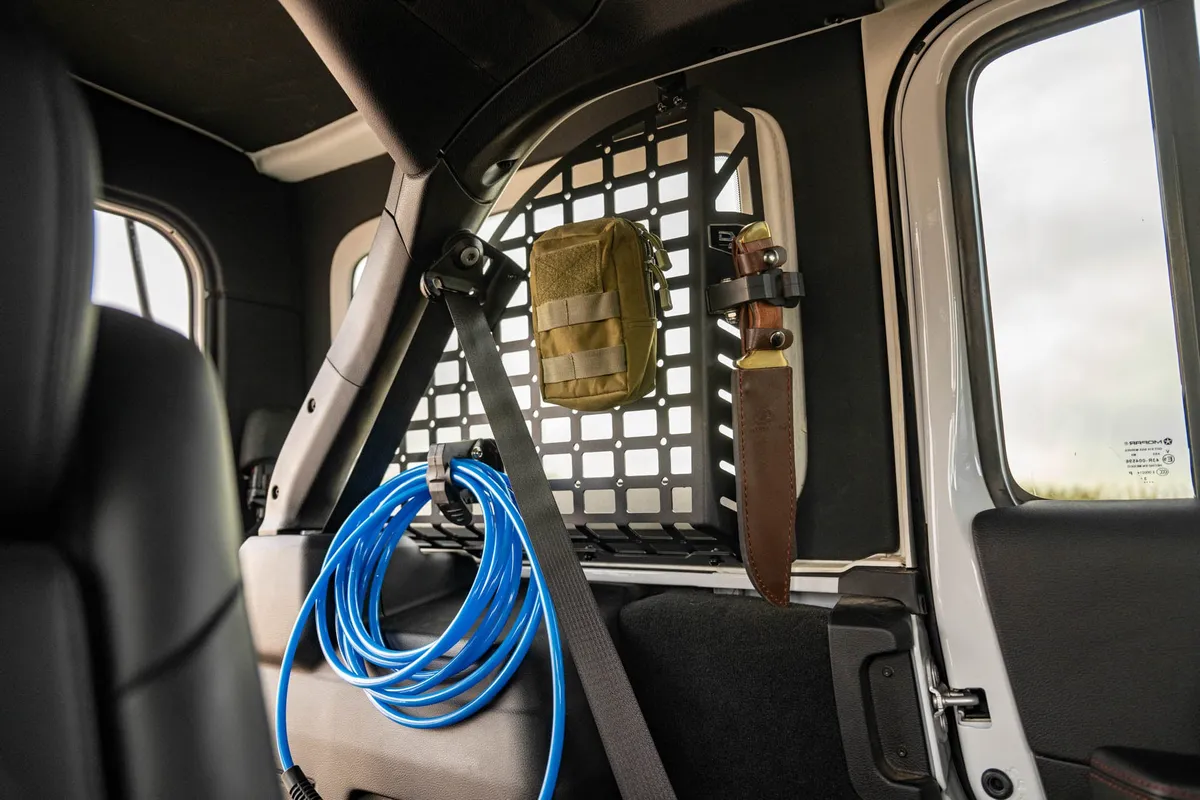 2018-2025 Jeep Wrangler 4-Door DV8 Offroad Rear Window Pocketed Molle Panels product image