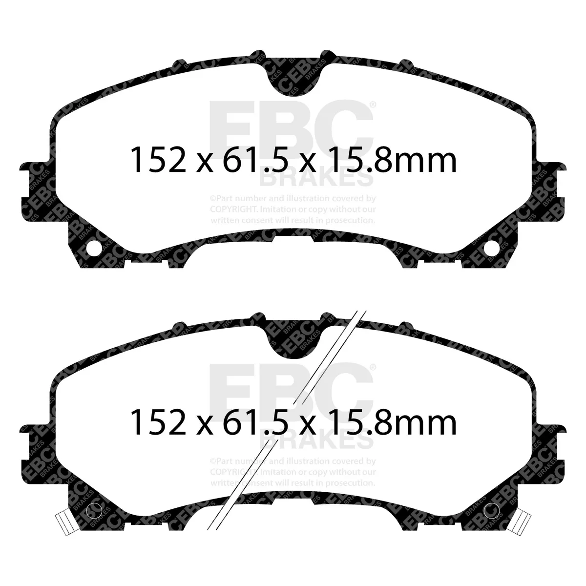 Ultimax Pad and Plain Disc Full Kit; Front and Rear; 320mm Rotor Diameter; product image