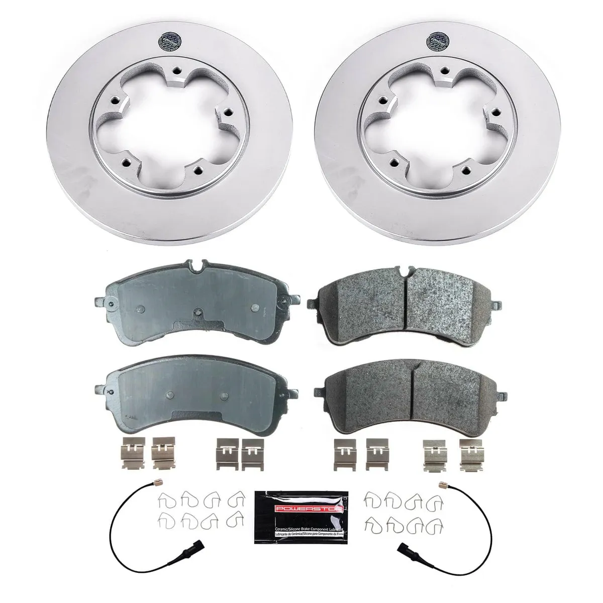 Z17 Geomet Coated Rotor Kit: Genuine Geomet Fully Coated Rotors; Ceramic Pads W/Hardware; Pad Sensors product image