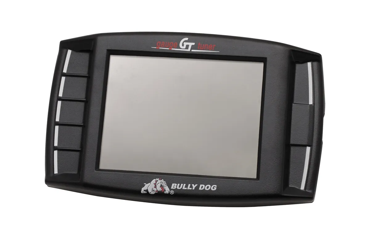GT: tuner; gauge; and monitor all-in-one. Transform the performance of your engine with this GT offering the widest application coverage of any Bully Dog product before product image