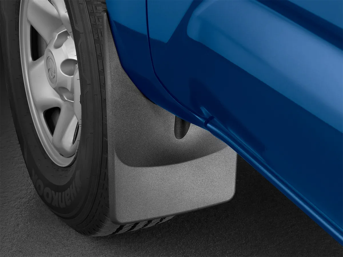 Black No Drill MudFlaps Toyota Tacoma 2016 + Works with SR model and SR5 model with no appearance package product image