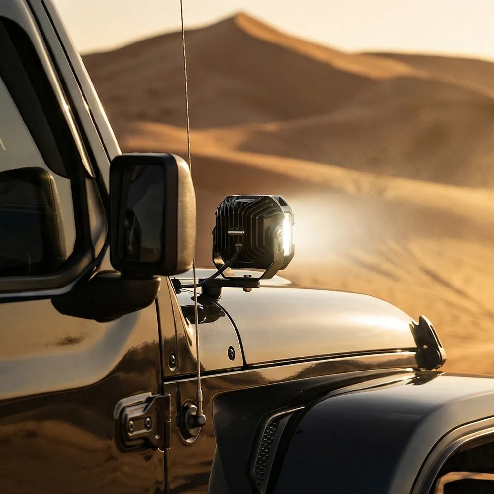 5 Inch LED Pod Lights White + Amber Dual-Mode for Jeep Wrangler JL/ Gladiator JT product image