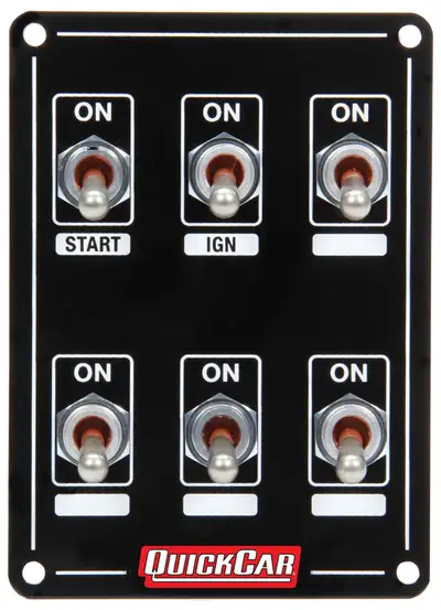 Quickcar Racing Products Ignition Panel Extreme 6 Switch Dual Ignition