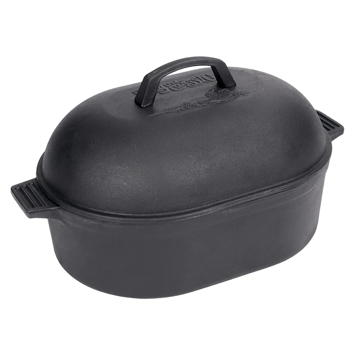 11-qt Cast Iron Oval Roaster with Lid product image