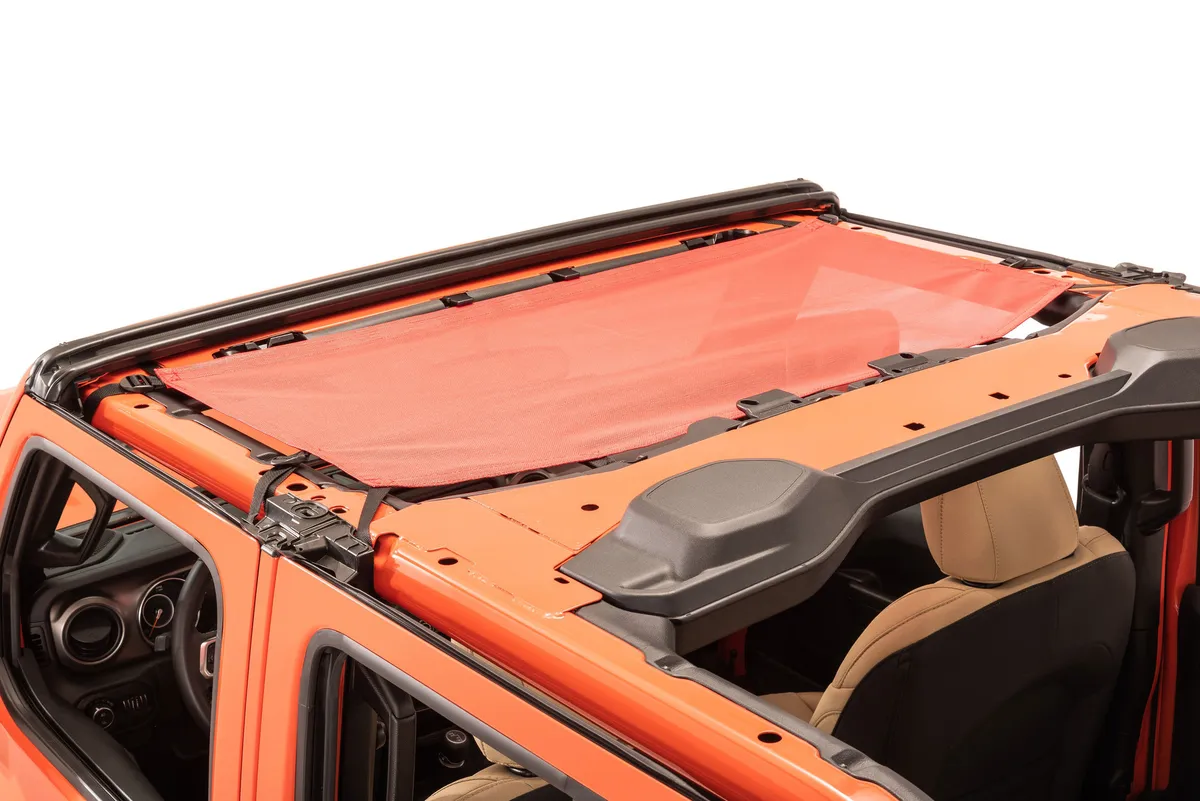 ShadeMaker Freedom Mesh Bimini Top Plus 2020-2023 JT Jeep Gladiator 4 Dr Red product image