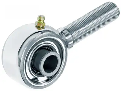 Rock Jock Johnny Joint Rod End 2 Inch Polished Stainless Steel Narrow 3/4 Inch-16 RH Threads 2 Inch x .515 Inch Ball RockJock 4X4